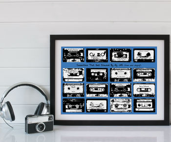 Personalised Playlist Cassette Print, 12 of 12