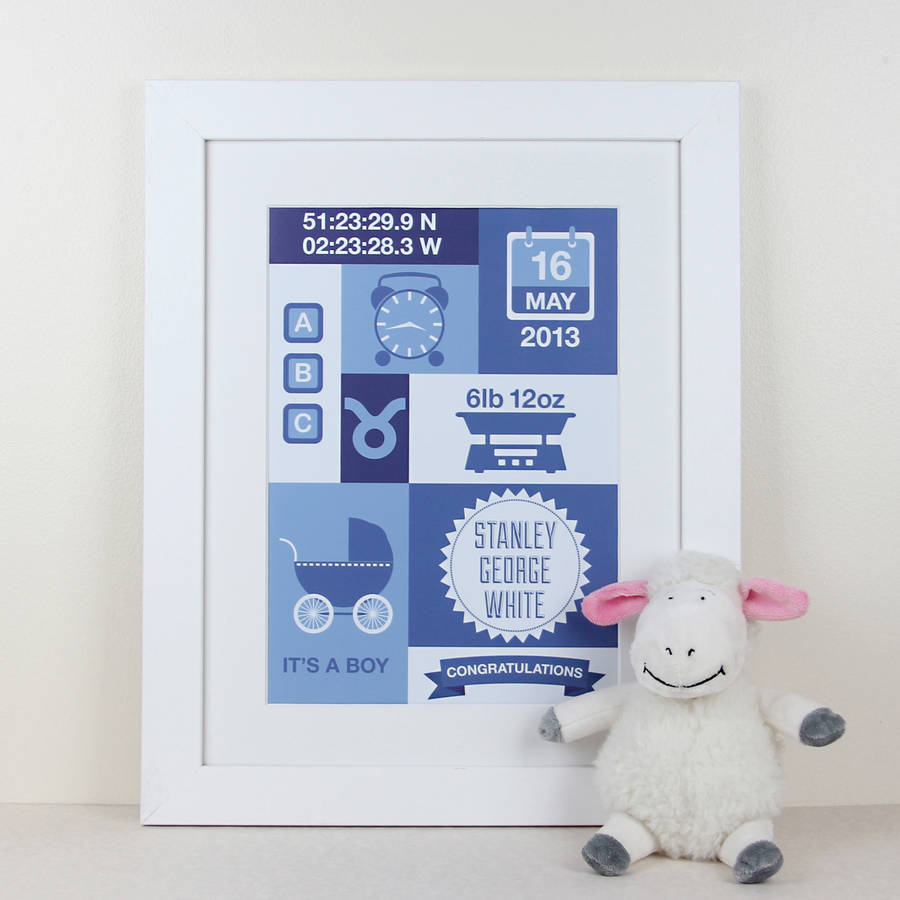 Personalised New Baby Print, 1 of 5