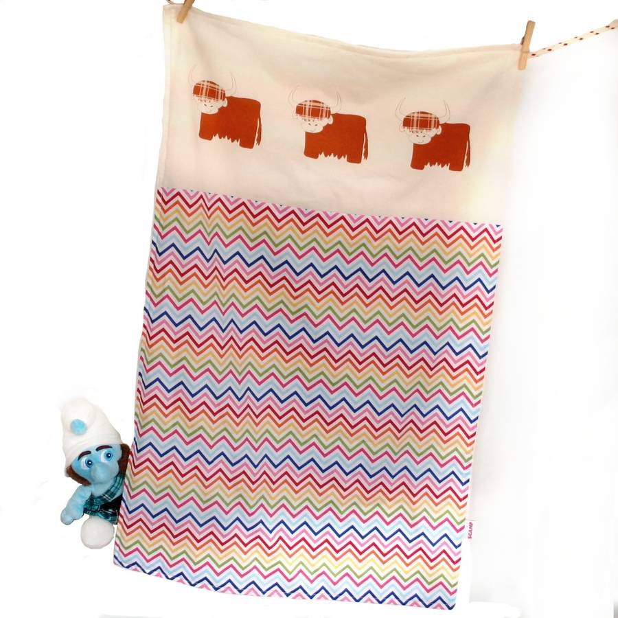 Cuddle Up Highland Cow Baby Blanket By We Are Scamp