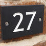 Personalised House Number Made From Recycled Plant Pots, thumbnail 4 of 6