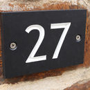 personalised house number sign by ashortwalk | notonthehighstreet.com