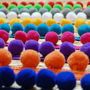 Pom Pom Trim Drum Lampshade 100's Of Colours, thumbnail 2 of 12