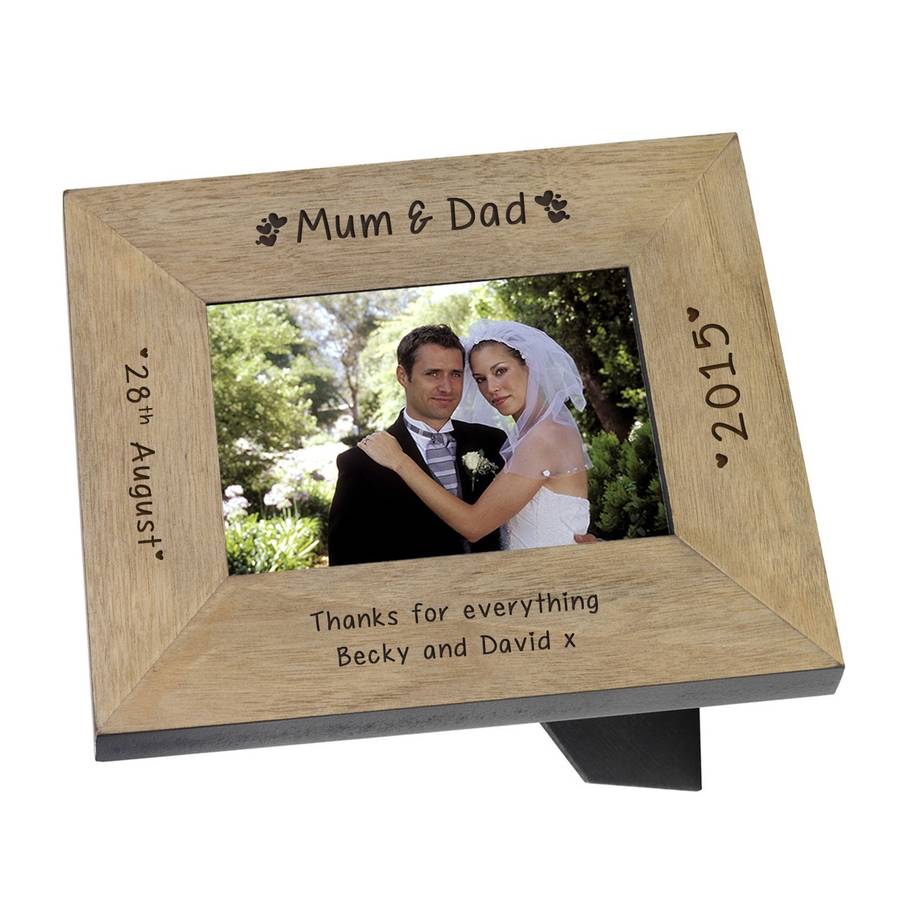 Personalised Mum And Dad Hearts Photo Frame By Babyfish Personalised Mum And Dad Hearts Photo Frame