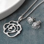 Sterling Silver Rose Necklace, thumbnail 4 of 6