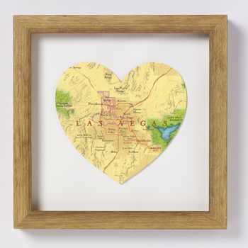 Las Vegas Map Heart Print, 5 of 9