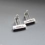 I Do, Me Too Personalised Wedding Cufflinks, thumbnail 2 of 4
