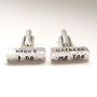 I Do, Me Too Personalised Wedding Cufflinks, thumbnail 4 of 4