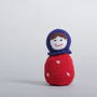 Knitted Russian Doll With The Rattle, thumbnail 3 of 5