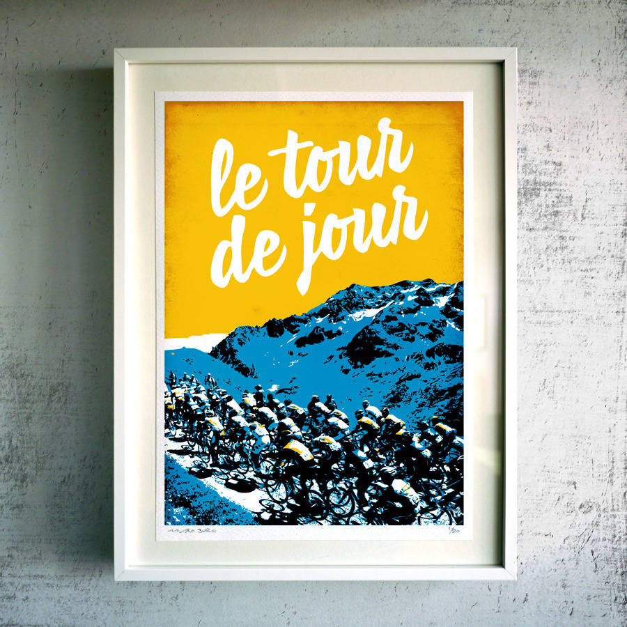 'Le Tour De Jour' Fine Art Giclée Cycling Print