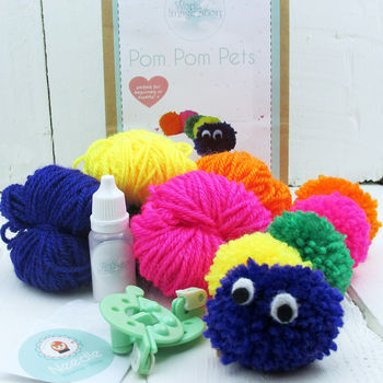 Pom Pom Pets Craft Kit Rainbow Caterpillar, 2 of 2