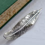 Sterling Silver Feather Brooch, thumbnail 2 of 5