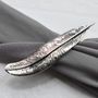 Sterling Silver Feather Brooch, thumbnail 4 of 5