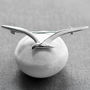Sterling Silver Seagull Brooch, thumbnail 1 of 5