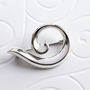 Sterling Silver Spiral Brooch, thumbnail 2 of 4