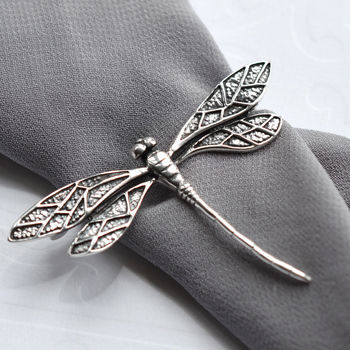 Sterling Silver Dragonfly Brooch, 2 of 5