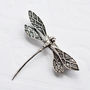 Sterling Silver Dragonfly Brooch, thumbnail 3 of 5