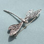 Sterling Silver Dragonfly Brooch, thumbnail 4 of 5