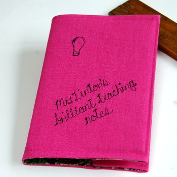 Personalised Pink Teachers Notebook, 3 of 9