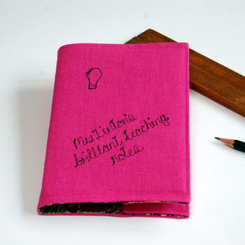 Personalised Pink Teachers Notebook, 7 of 9