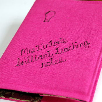Personalised Pink Teachers Notebook, 8 of 9