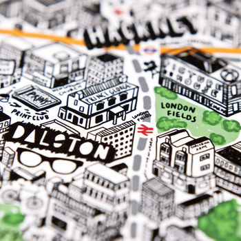 Hand Drawn Map Of London Print, 6 of 12