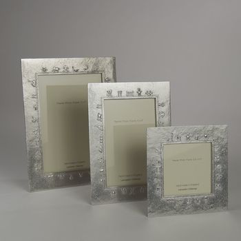 Baby Charms Cast Pewter Photo Frame, 2 of 8