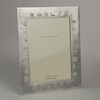 Baby Charms Cast Pewter Photo Frame, 4 of 8