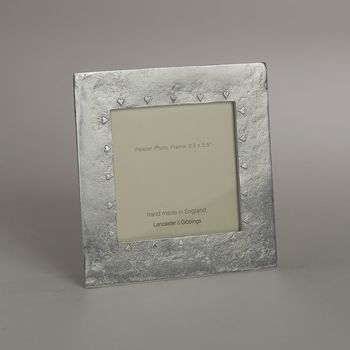 Hearts Cast Pewter Photo Frame, 3 of 8