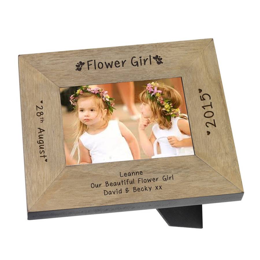flower girl picture frame