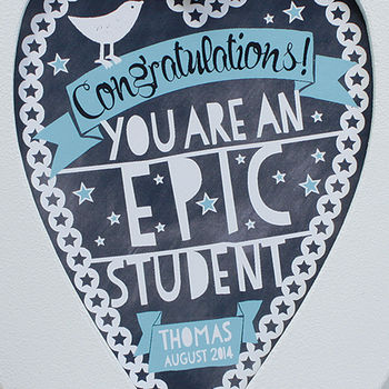 Personalised Star Student Framed Heart, 4 of 5