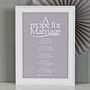 Recipe For Marriage Poem Print, thumbnail 7 of 8