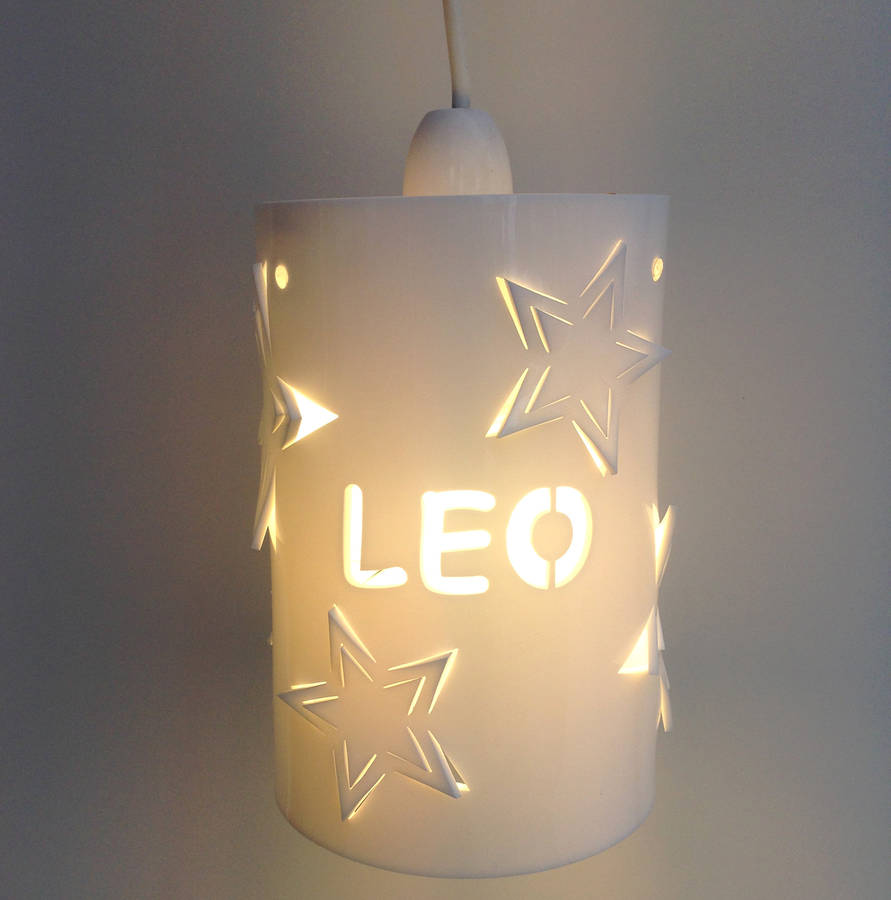 Personalised Star Ceiling Shade By Kirsty Shaw