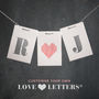 Personalised Love Letter Monogram Keepsake Card, thumbnail 1 of 6