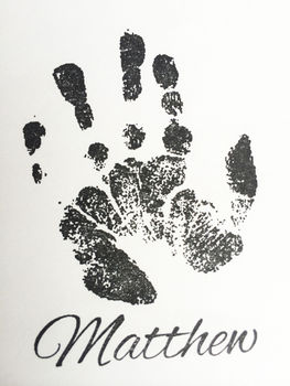 Baby Or Child Life Size Handprint Stamp, 4 of 4