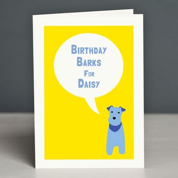 'Birthday Barks' Greetings Card, 2 of 2