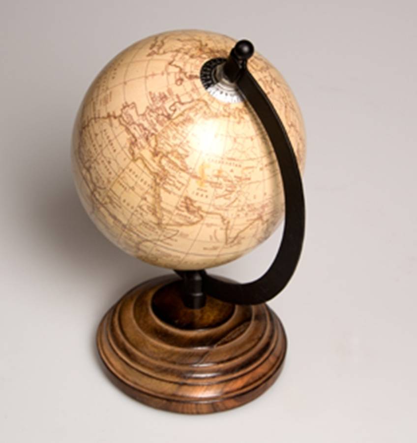 Vintage Styled Desk Globe By British and Bespoke