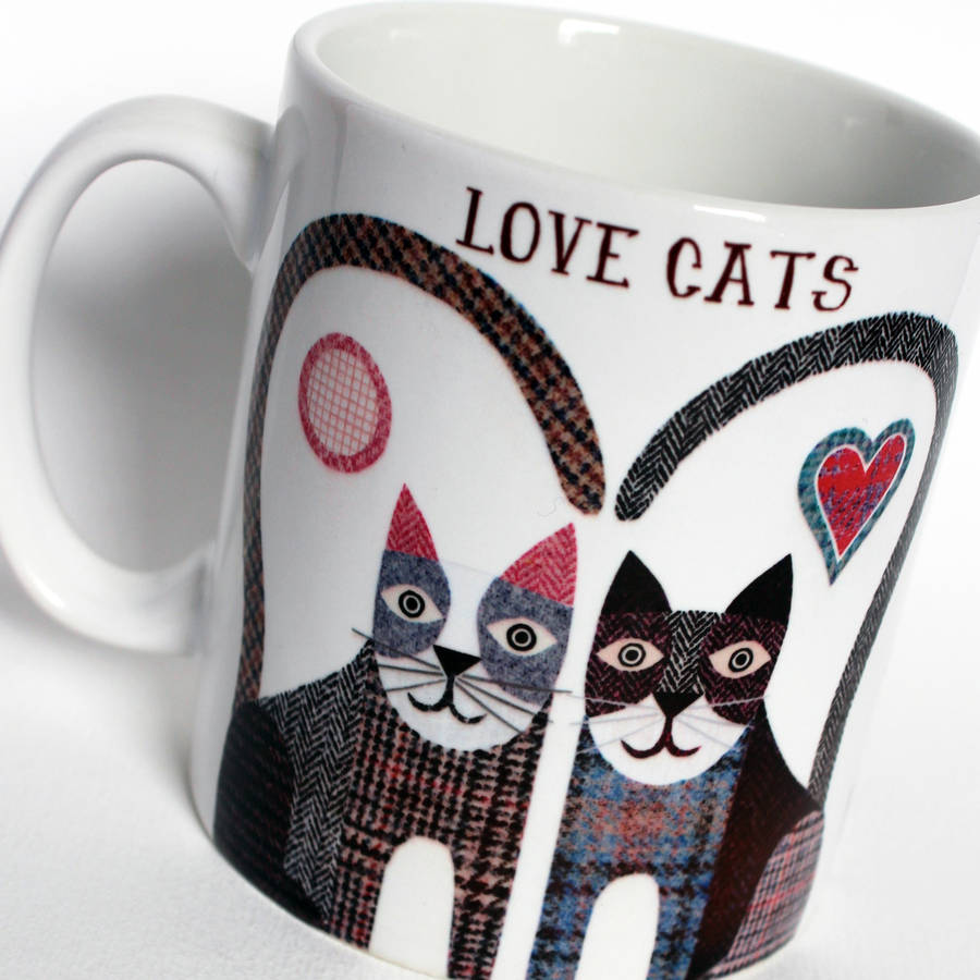 Love Cats Personalised Mug By Simon Hart 1609