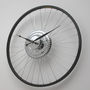 Bike Wheel Clock Black Rim, thumbnail 2 of 2