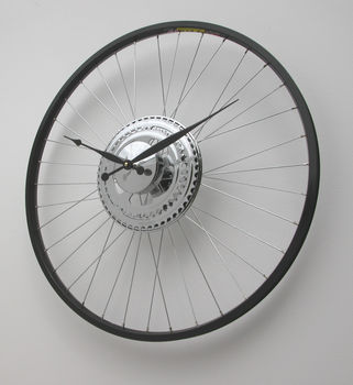 Bike Wheel Clock Black Rim, 2 of 2