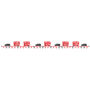 Children's London Bus And Taxi Wall Sticker Border, thumbnail 2 of 3