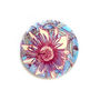Passion Blue Silk Covered Brooch, thumbnail 1 of 2