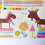 Recycled 'Paper Animals' Wrapping Paper Three Sheets, thumbnail 5 of 7