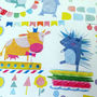 Recycled 'Paper Animals' Wrapping Paper Three Sheets, thumbnail 6 of 7