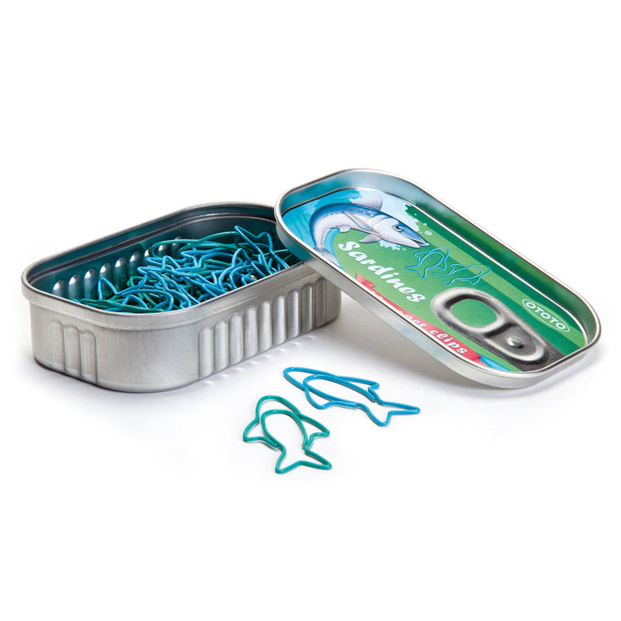 Sardine Paper Clips Tin By Luckies