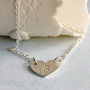 Personalised Silver Love Heart Necklace, thumbnail 4 of 8