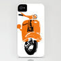 Vespa Scooter On Phone Case, thumbnail 1 of 2