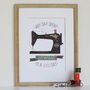 'Any Day Spent Sewing Is A Good Day' Personalised Print, thumbnail 1 of 12