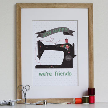 'Any Day Spent Sewing Is A Good Day' Personalised Print, 4 of 12