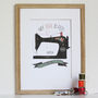 'Any Day Spent Sewing Is A Good Day' Personalised Print, thumbnail 5 of 12