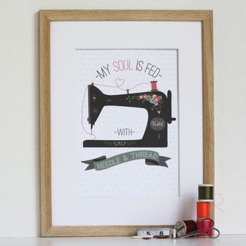 'Any Day Spent Sewing Is A Good Day' Personalised Print, 5 of 12